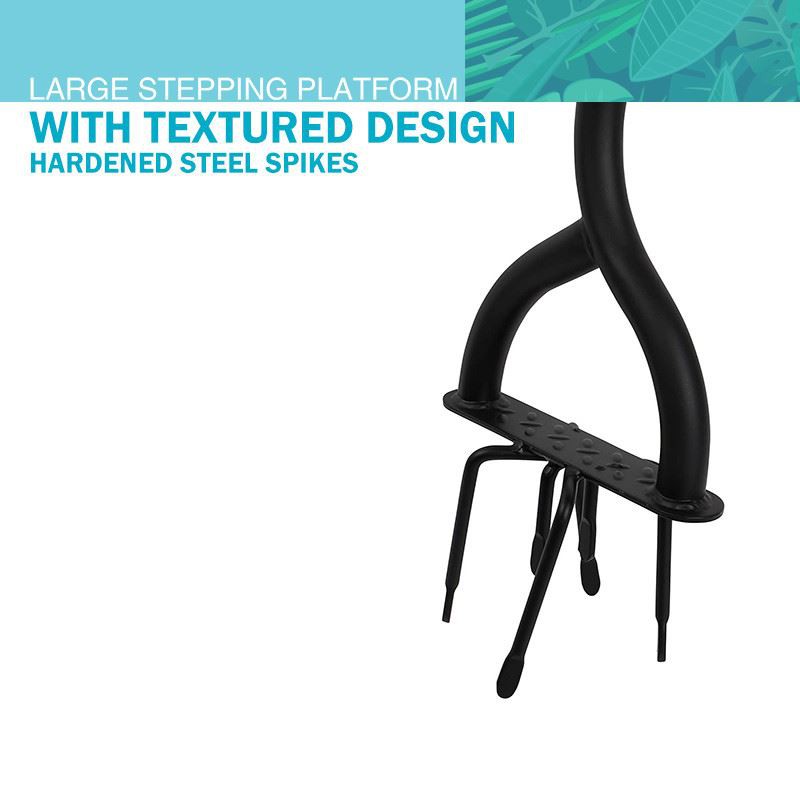 Long handled garden claw carbon steel blade