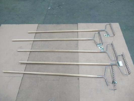 Stainless steel wooden 14th bow rake