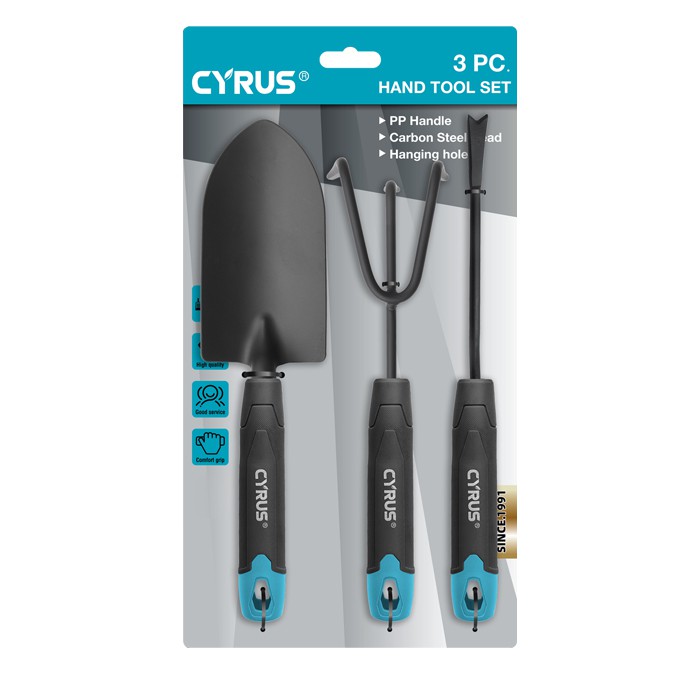 Conjunt d'eines manuals de jardí d'acer al carboni